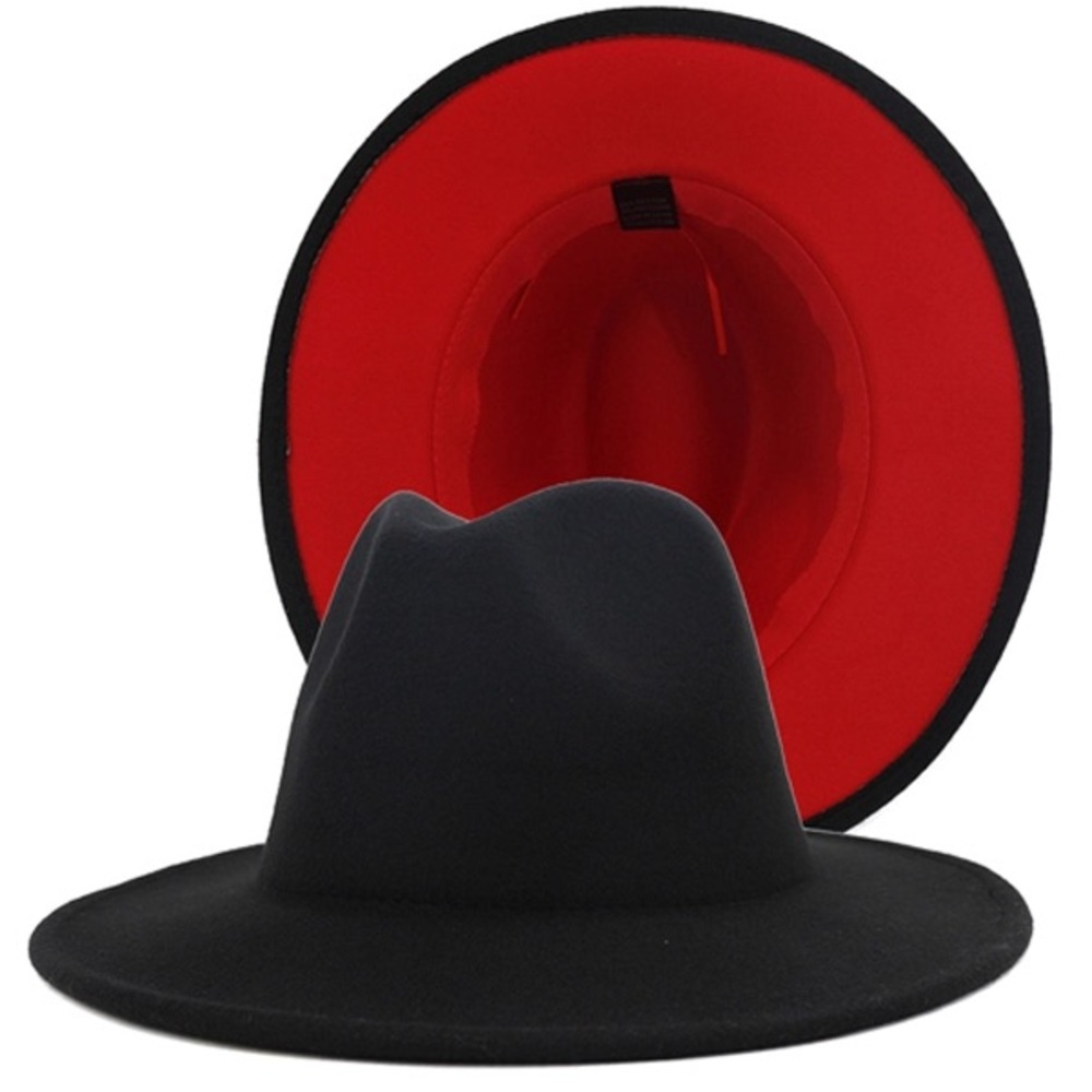 Black & Red Fedora🖤❤️